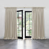 Voyage Maison Hawley Linen Blend Pencil Pleat Curtains in Cashew