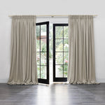 Voyage Maison Hawley Linen Blend Pencil Pleat Curtains in Clay