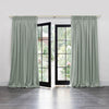 Voyage Maison Hawley Linen Blend Pencil Pleat Curtains in Egg