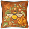 Evans Lichfield Hawthorn Bee Cushion Cover in Ginger