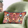 Evans Lichfield Hawthorn Birds Cushion Cover in Burgundy