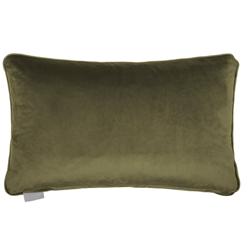 Floral Green Cushions - Hawthorn Printed Cushion Cover Olive Darren Woodhead