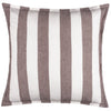 Striped Brown Cushions - Hayle 100% Cotton Outdoor Cushion Cover Chocolate Yard