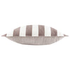 Striped Brown Cushions - Hayle 100% Cotton Outdoor Cushion Cover Chocolate Yard