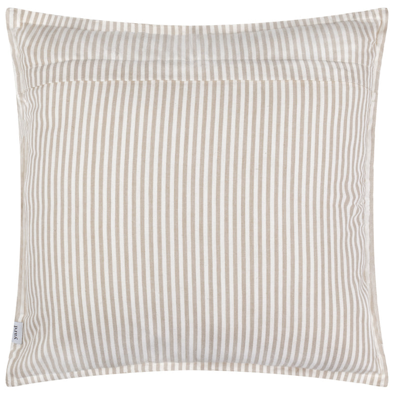 Striped Beige Cushions - Hayle Cotton Outdoor Cushion Cover Natural Yard