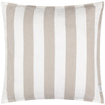 Striped Beige Cushions - Hayle Cotton Outdoor Cushion Cover Natural Yard