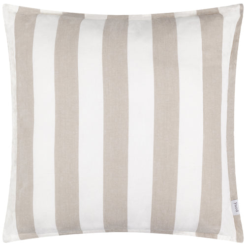 Striped Beige Cushions - Hayle Cotton Outdoor Cushion Cover Natural Yard