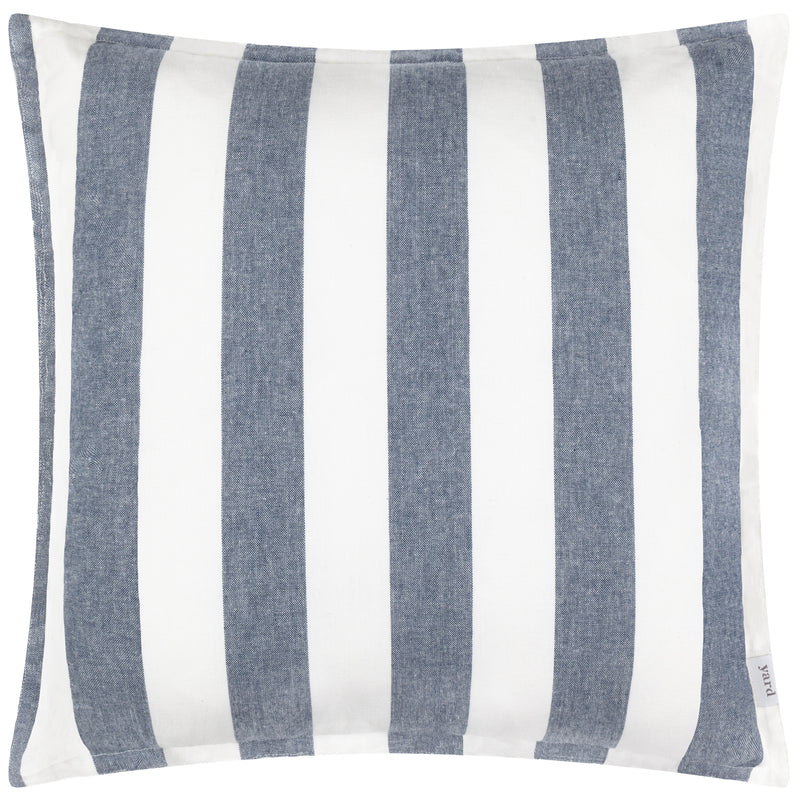 Striped Blue Cushions - Hayle Cotton Outdoor Cushion Cover Navy Yard