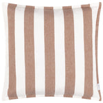 Striped Brown Cushions - Hayle Cotton Outdoor Cushion Cover Pecan Yard