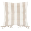 Striped Beige Cushions - Hayle 2 Pack Striped Cotton Seat Pad Seat Pad Natural Yard