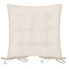 Striped Beige Cushions - Hayle 2 Pack Striped Cotton Seat Pad Seat Pad Natural Yard