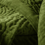 Additions Haze Velvet Quilted Throw in Grass