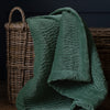 Additions Haze Velvet Quilted Throw in Seafoam