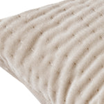 Plain Cream Cushions - Haze Embroidered Cushion Cover Quartz Additions