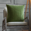 Plain Green Cushions - Haze Embroidered Cushion Cover Grass Additions