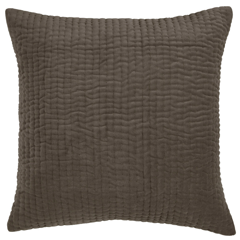 Plain Grey Cushions - Haze Embroidered Cushion Cover Iron Additions