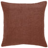 Plain Red Cushions - Haze Embroidered Cushion Cover Persimmon Additions