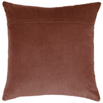 Plain Red Cushions - Haze Embroidered Cushion Cover Persimmon Additions