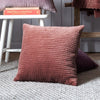 Plain Red Cushions - Haze Embroidered Cushion Cover Persimmon Additions