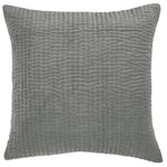 Plain Grey Cushions - Haze Embroidered Cushion Cover Steel Additions