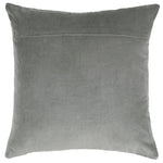 Plain Grey Cushions - Haze Embroidered Cushion Cover Steel Additions