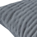 Plain Grey Cushions - Haze Embroidered Cushion Cover Steel Additions