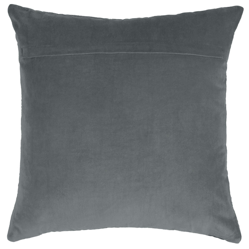 Plain Grey Cushions - Haze Embroidered Cushion Cover Storm Additions