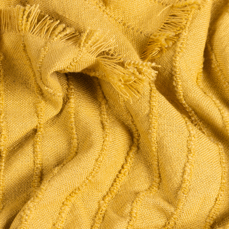 furn. Hazie Woven Fringed Throw in Pomelo