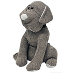 Essentials Herringbone Dog Novelty Door Stop in Mocha