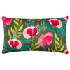 Floral Green Cushions - House of Bloom Poppy Outdoor Cushion Cover Olive Wylder