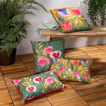 Wylder House of Bloom Poppy Outdoor Cushion Cover in Olive