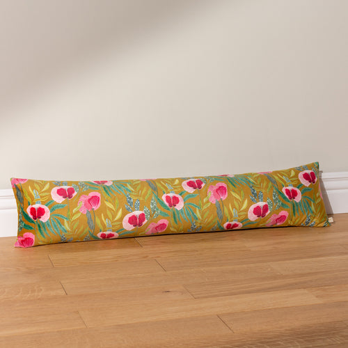 Wylder House of Bloom Poppy Draught Excluder in Saffron