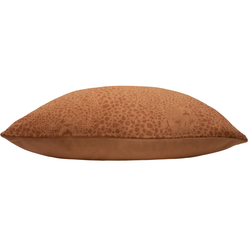 furn. Hidden Cheetah Cushion Cover in Terracotta