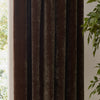  Curtains - Heavy Chenille Velvet Blackout Pencil Pleat Curtains Brown Yard