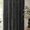  Curtains - Heavy Chenille Velvet Blackout Pencil Pleat Curtains Charcoal Yard