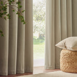  Curtains  - Heavy Chenille  Pencil Pleat Curtains Linen Yard