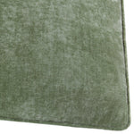 Plain Green Cushions - Heavy Chenille Piped Cushion Cover Eucalyptus Yard