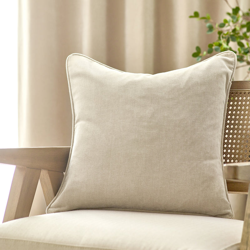 Heavy Chenille Piped Cushion Linen