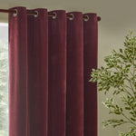  Curtains  - Heavy Chenille  Eyelet Curtains Beetroot Yard