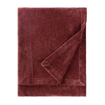 Plain Beetroot Throws - Heavy Chenille Velvet Throw Beetroot Yard 