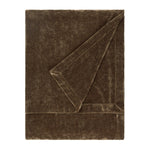 Plain Brown Throws - Heavy Chenille Velvet Throw Brown Yard 