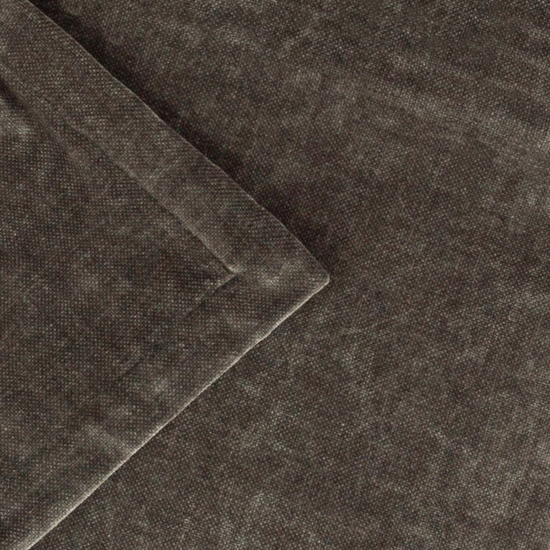 Plain Black Throws - Heavy Chenille Velvet Throw Charcoal Yard 