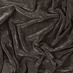 Plain Black Throws - Heavy Chenille Velvet Throw Charcoal Yard 
