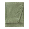Plain Green Throws - Heavy Chenille Velvet Throw Eucalyptus Yard 