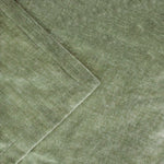 Plain Green Throws - Heavy Chenille Velvet Throw Eucalyptus Yard 
