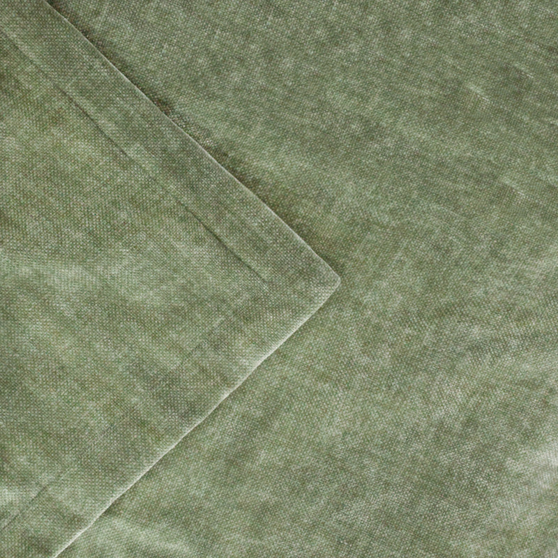 Plain Green Throws - Heavy Chenille Velvet Throw Eucalyptus Yard 