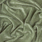 Plain Green Throws - Heavy Chenille Velvet Throw Eucalyptus Yard 