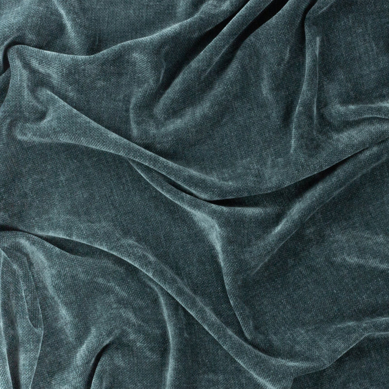 Plain Blue Throws - Heavy Chenille Velvet Throw Marine Yard 