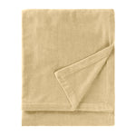 Plain Beige Throws - Heavy Chenille Velvet Throw Natural Yard 