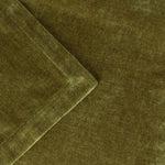 Plain Green Throws - Heavy Chenille Velvet Throw Olive Yard 